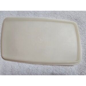 Tupperware Lid Replacement Part 917-13‎ Off White Rectangle Vintage